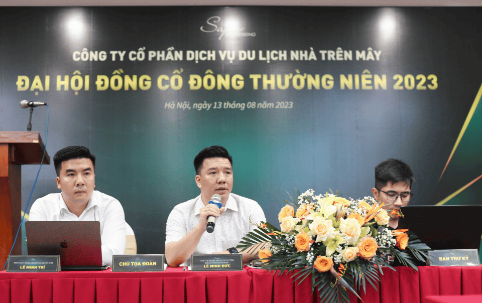 Đại hội cổ đông thường niên năm 2023 Công ty Cổ phần Dịch vụ Du lịch Nhà Trên Mây